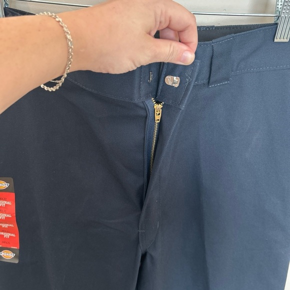 Men’s Dickies Original 874 Original Fit Uniform Work Pants, Navy, 38x32 - Picture 4 of 8